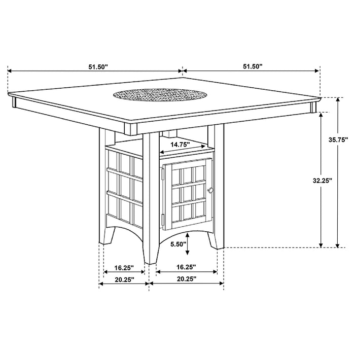 Gabriel 5 Pc Counter Height Dining Sets
