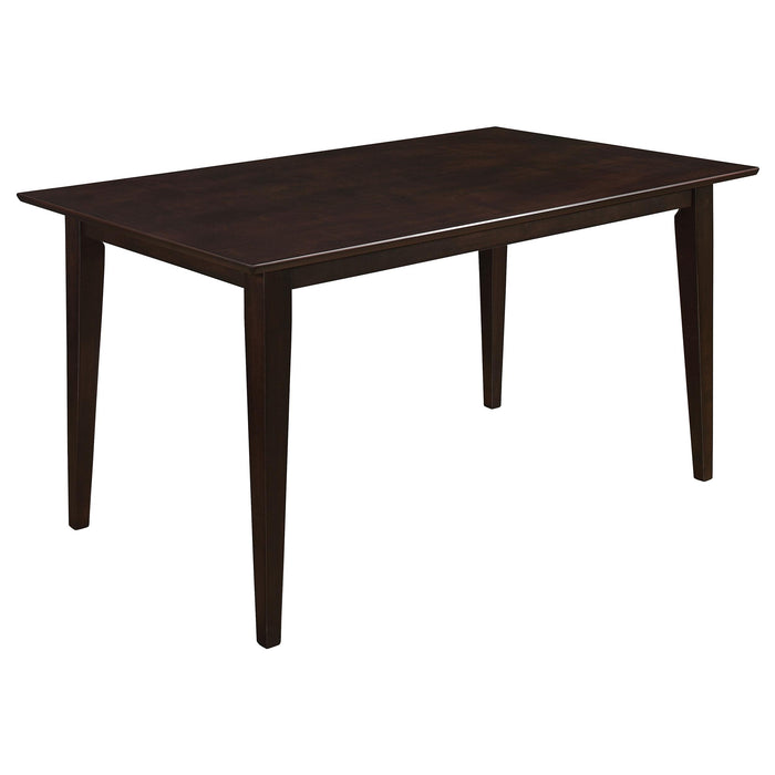 Gabriel 5-piece Rectangular 59-inch Closed Back Dining Set Cappuccino