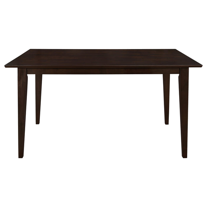 Gabriel 5-piece Rectangular 59-inch Closed Back Dining Set Cappuccino