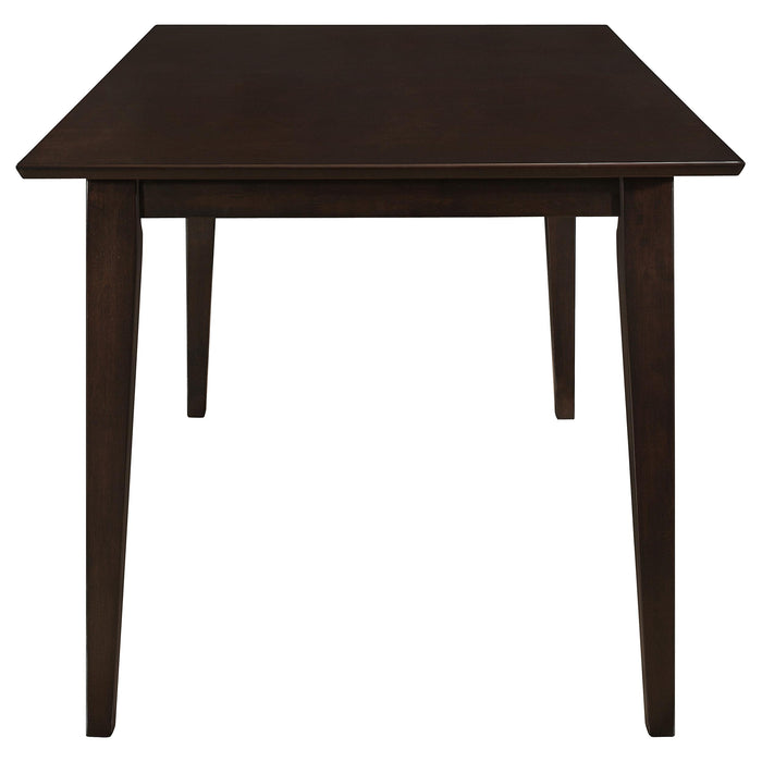 Gabriel 5-piece Rectangular 59-inch Closed Back Dining Set Cappuccino