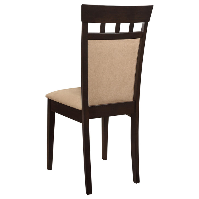 Gabriel 5-piece Rectangular 59-inch Closed Back Dining Set Cappuccino