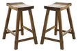 Liberty Furniture Creations II 30 Inch Sawhorse Barstool in Tobacco Finish (Set of 2) image