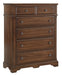 Vaughan-Bassett Heritage 5 Drawer Chest in Amish Cherry image
