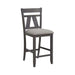 Liberty Furniture Lawson Splat Back Counter Chair (Set of 2) in Weathered Gray image