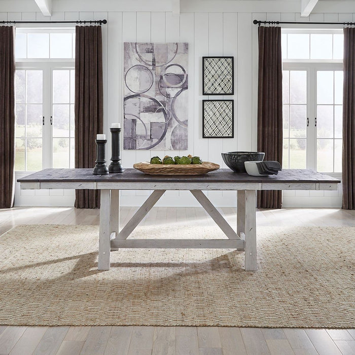 Liberty Furniture Farmhouse Trestle Table in White