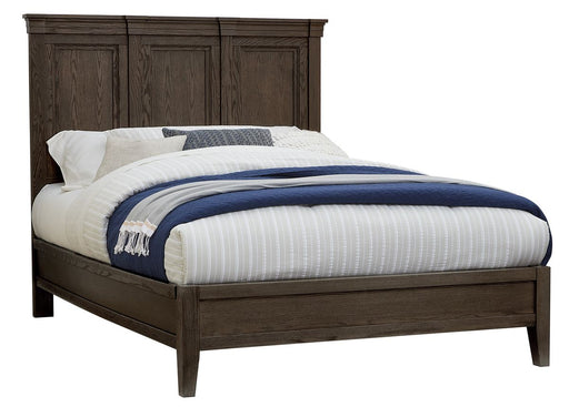 Vaughan-Bassett Passageways Charleston Brown Cal King Mansion Bed with Low Profile Footboard in Dark Brown image