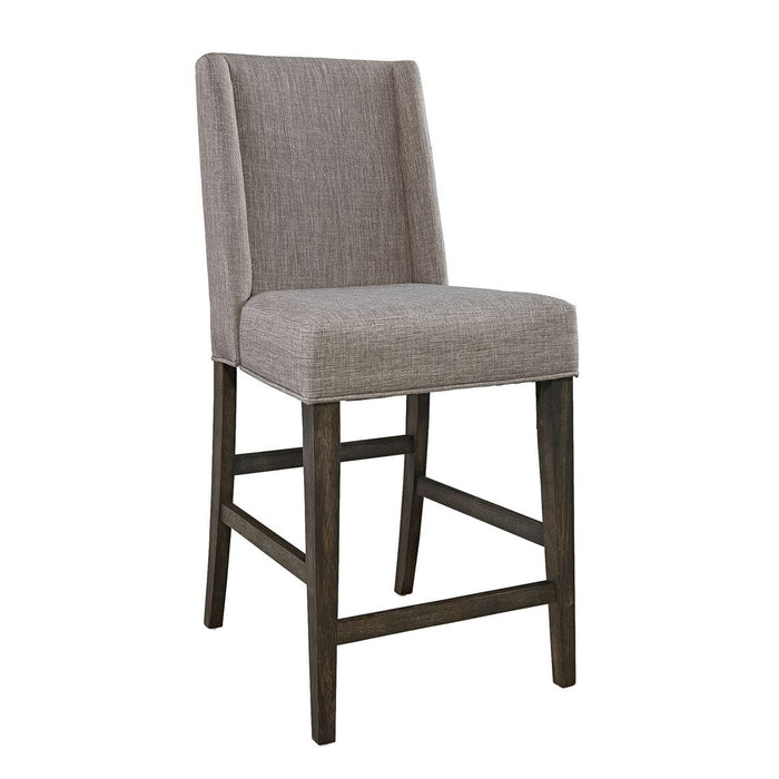 Liberty Furniture Double Bridge Upholstered Counter Chair (RTA) in Dark Chestnut (Set of 2) image