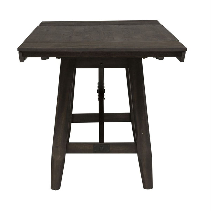 Liberty Furniture Double Bridge Gathering Table in Dark Chestnut