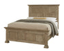 Vaughan Bassett Carlisle King Window Pane Bed in Warm Natural image