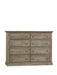 Vaughan Bassett Carlisle 8-Drawer Dresser in Natural Grey image
