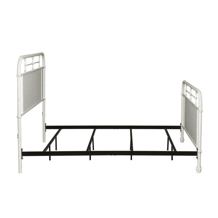 Liberty Furniture Vintage Series King Metal Bed in Antique White