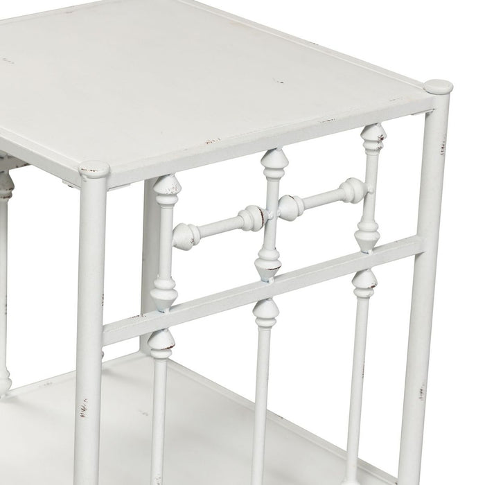 Liberty Furniture Vintage Series Open Nightstand in Antique White