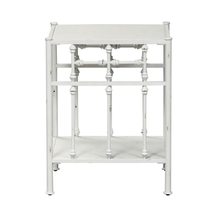 Liberty Furniture Vintage Series Open Nightstand in Antique White