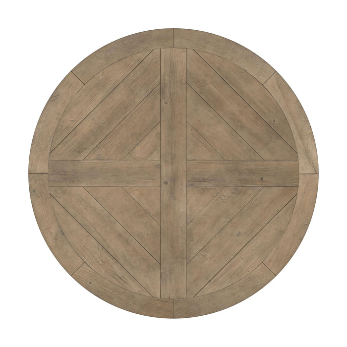 Florence 5-piece Round Dining Table Set Rustic Honey