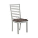 Liberty Furniture Brook Bay Uph Ladder Back Side Chair (Set of 2) in Textured White image