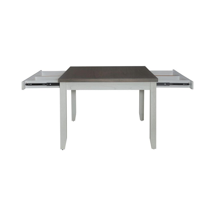 Liberty Furniture Brook Bay Rectangular Leg Table in Textured White 182-CD-RLS