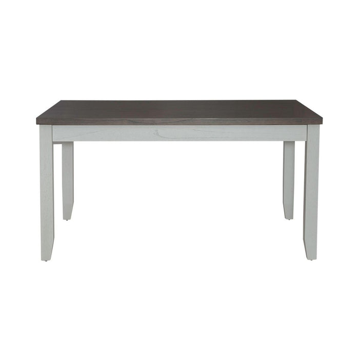 Liberty Furniture Brook Bay Rectangular Leg Table in Textured White 182-CD-RLS