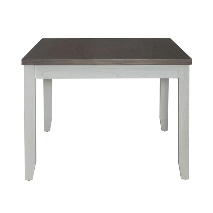 Liberty Furniture Brook Bay Rectangular Leg Table in Textured White 182-CD-RLS