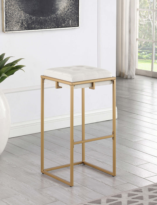 Nadia Square Padded Seat Bar Stool (Set of 2)