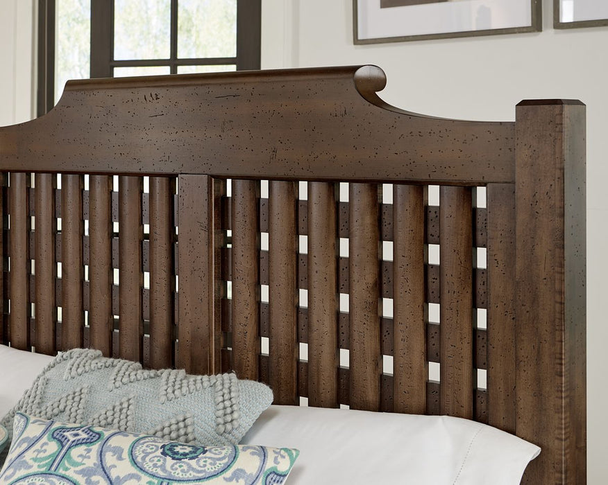 Vaughan-Bassett Joinery Plank King Poster Bed in Natural Oak 192