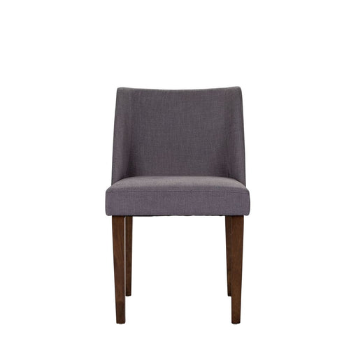 Liberty Furniture Space Saver Nido Chair (Grey) in Satin Walnut (Set of 2) image