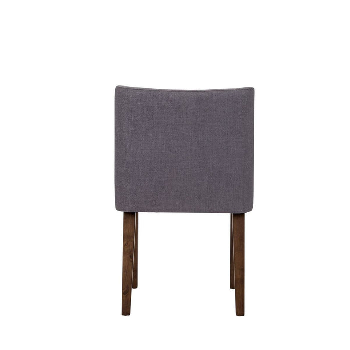 Liberty Furniture Space Saver Nido Chair (Grey) in Satin Walnut (Set of 2)