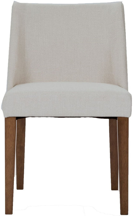 Liberty Furniture Space Saver Nido Chair (Light Tan) in Satin Walnut (Set of 2)