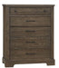 Vaughan Bassett Yosemite 5 Drawer Chest in Smoke image