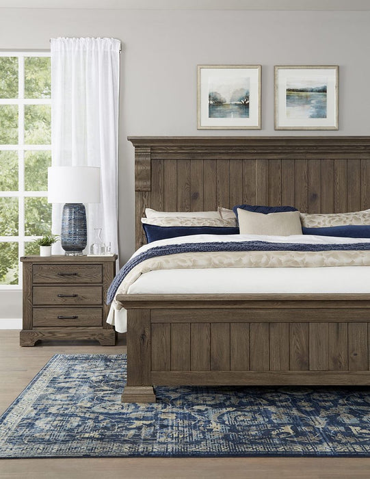 Vaughan Bassett Yosemite 3 Drawer Nightstand in Smoke