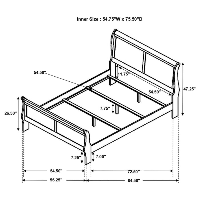Louis Philippe Queen Beds