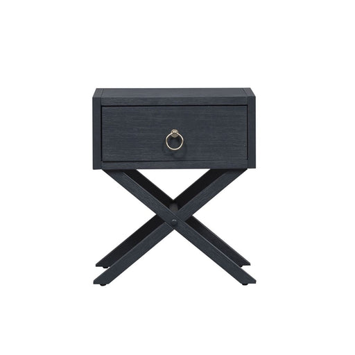 Liberty Furniture Midnight 1 Drawer Accent Table in Wire Brushed Denim image