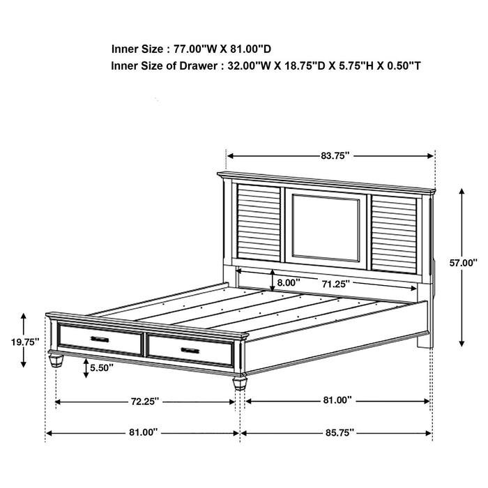 Franco 5 Pc Bedroom Sets