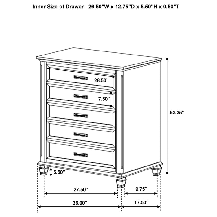 Franco 5 Pc Bedroom Sets