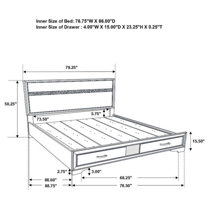 Miranda Bedroom Set with Storage