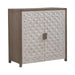 Liberty Furniture Chatfield Accent Console in Antique White with Tobacco Top EST SHIP TIME APPX 4 WEEKS image