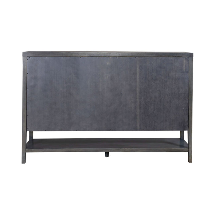 Liberty Furniture Circle View Four Door Accent Cabinet in Blue Dusk EST SHIP TIME APPX 4 WEEKS