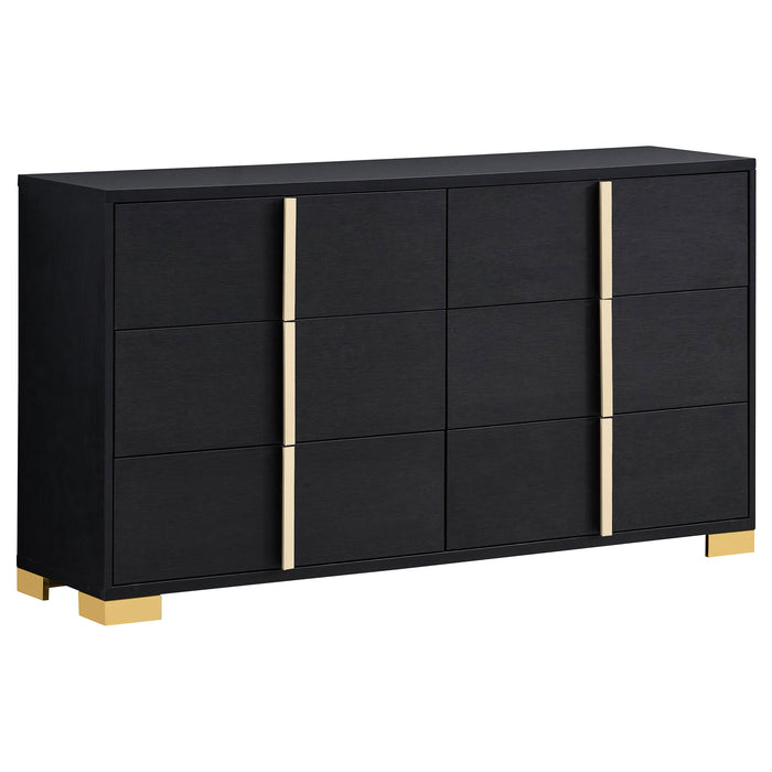 Marceline Bedroom Sets White & Black 4 & 5 Piece