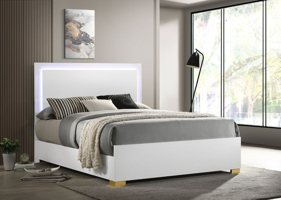 Marceline Beds White & Black Eastren King, Full, Twin, & Queen