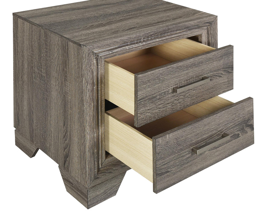Wright California King Bedroom Set Brown Oak