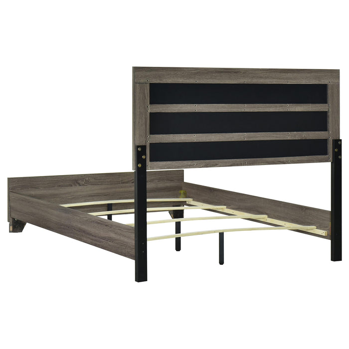 Wright California King Bedroom Set Brown Oak