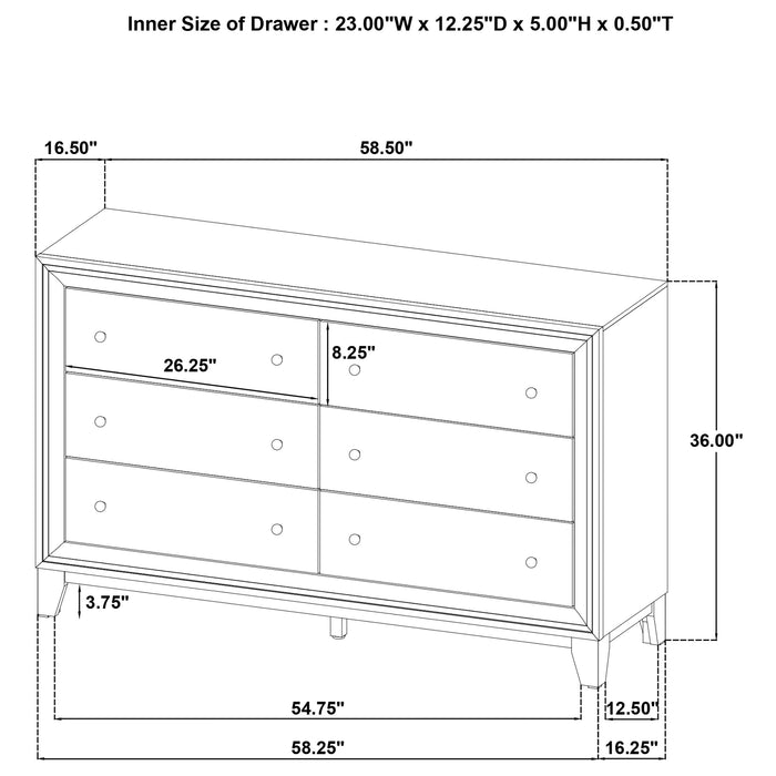 Welsley 4 & 5 PieceBedroom Set