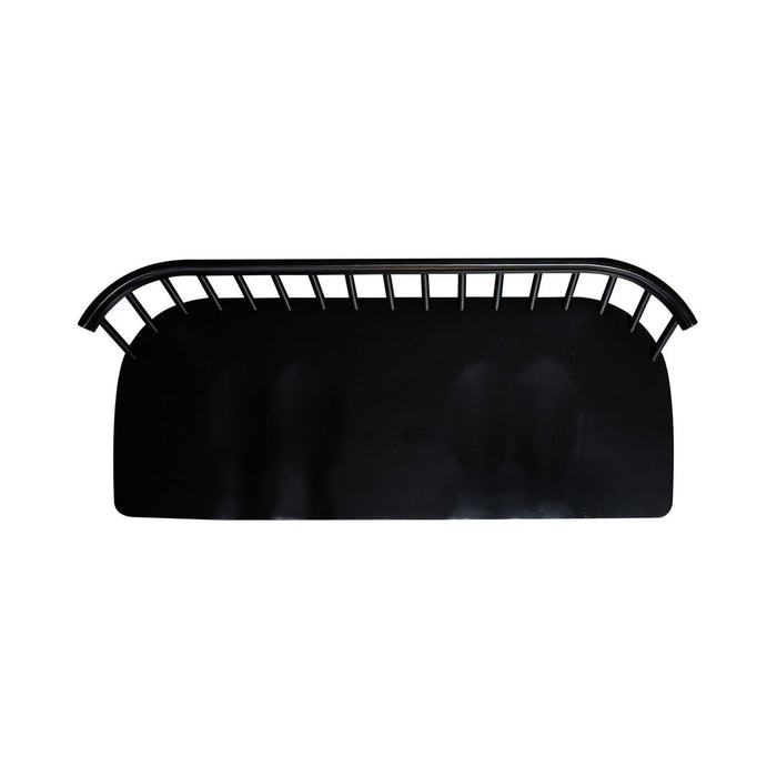 Liberty Furniture Capeside Cottage Spindle Back Dining Bench in Royal Black