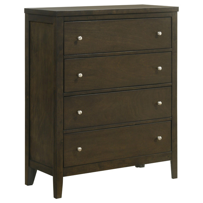 Wilkes California King Bedroom Set Dark Cocoa