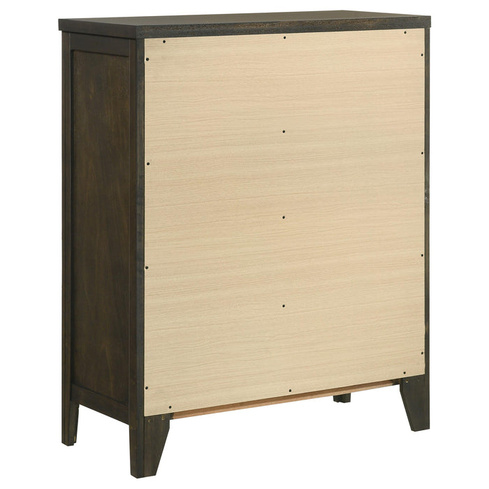 Wilkes California King Bedroom Set Dark Cocoa