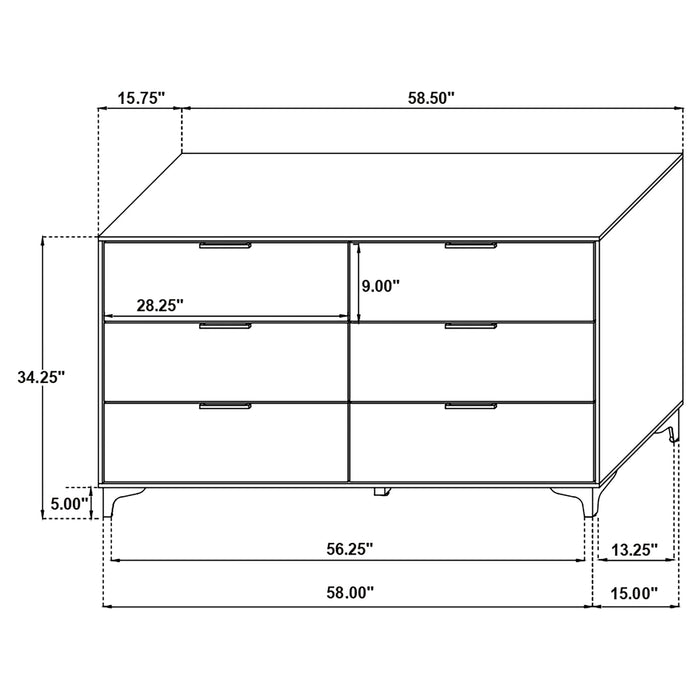 Kendall 5 Pc Eastren King Bedroom Set