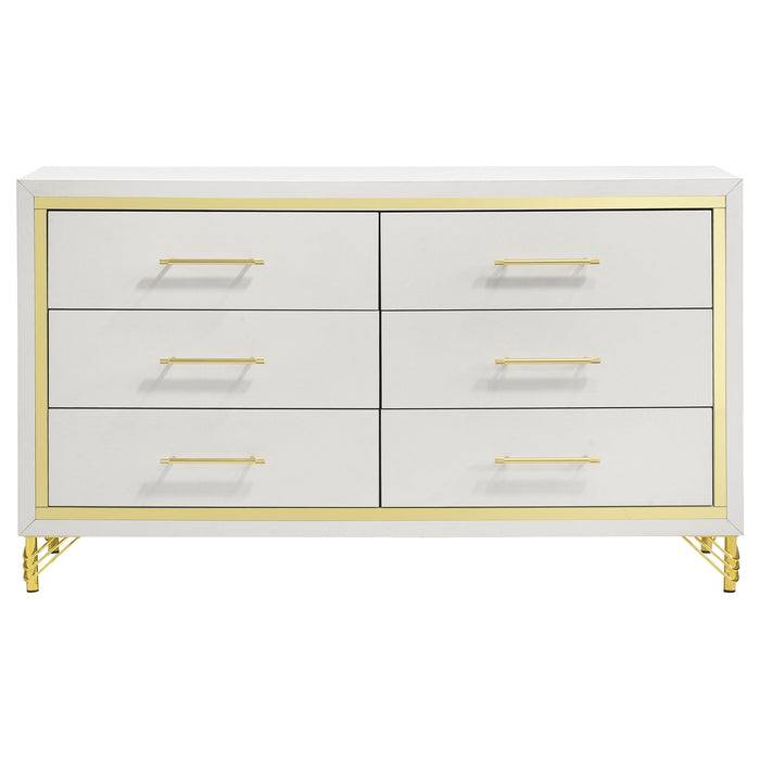 Lucia 4 & 5 Piece Bedroom Set King & Queen Beige & Grey
