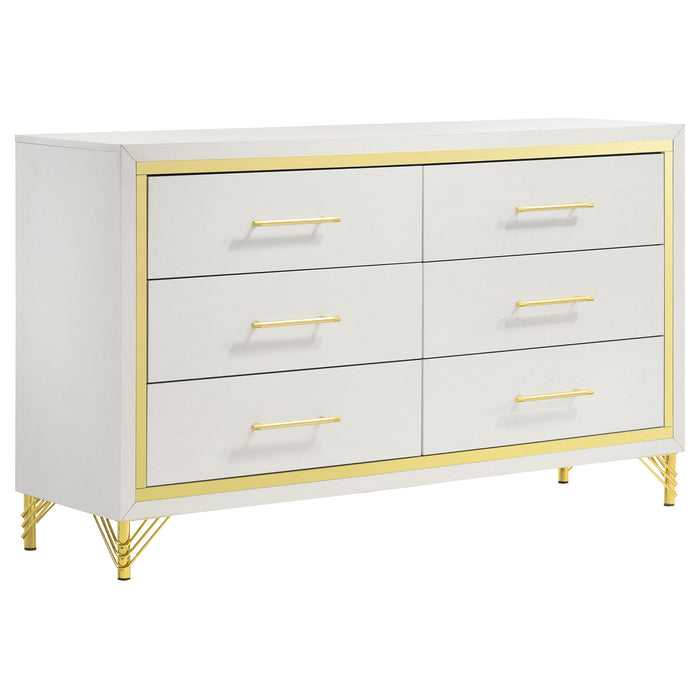 Lucia 4 & 5 Piece Bedroom Set King & Queen Beige & Grey