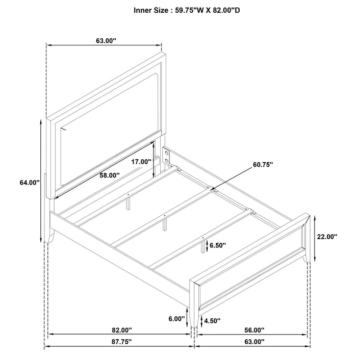 Marielle 5 Pc Bedroom Set