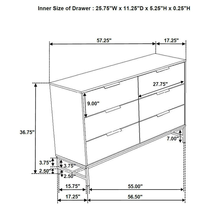 Sonora 4 & 5 Piece Bedroom Set