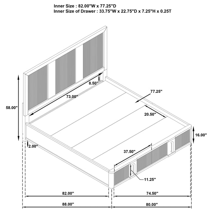 Terrace California King, E.King, & Queen Bed